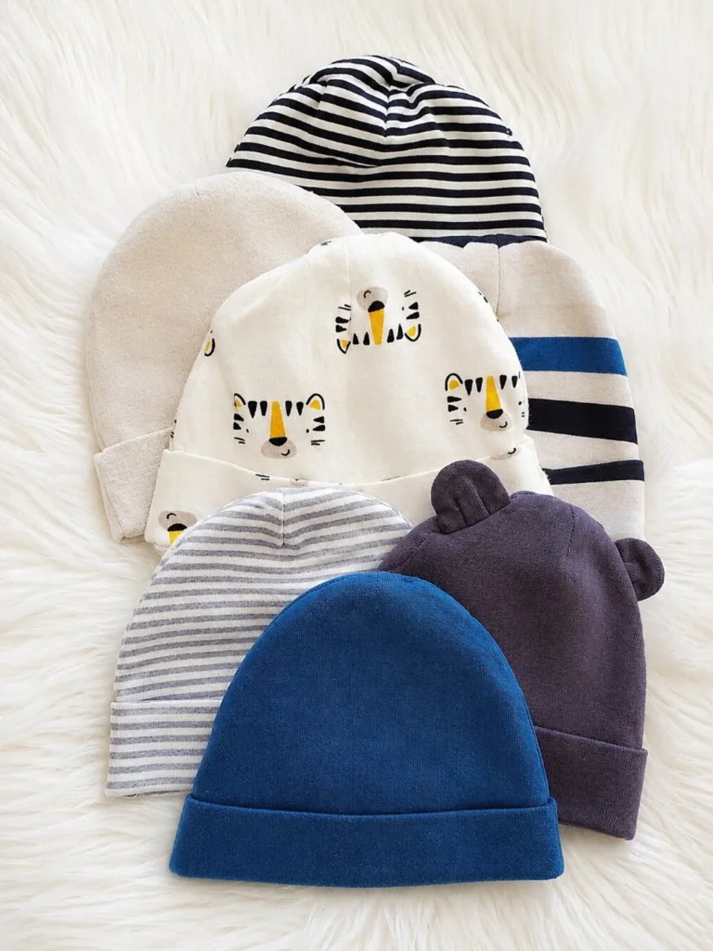 Baby Boy Onesies Pants Vest Cap Bundle SZ NB & 0-3 Months
